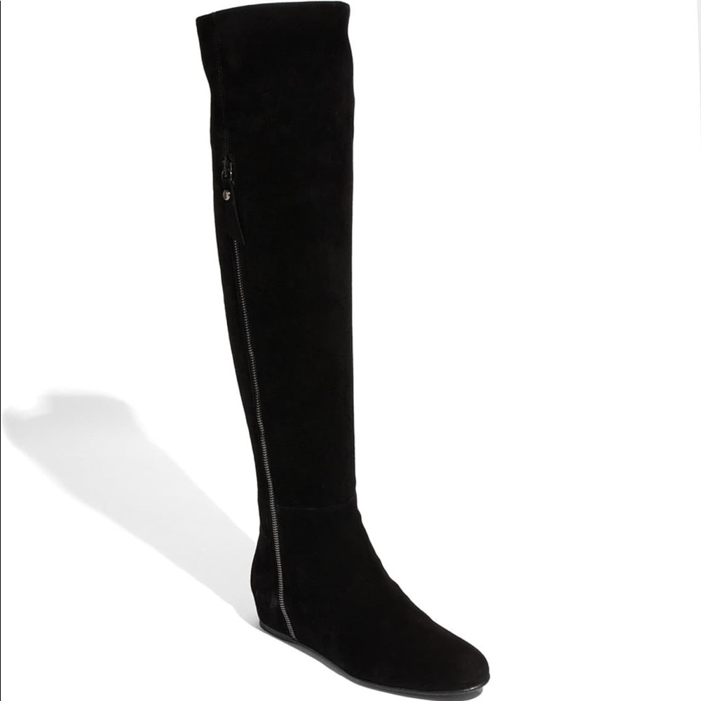 Stuart Weitzman ✨ Elf Boot | OTK Black Suede Boots ✨
